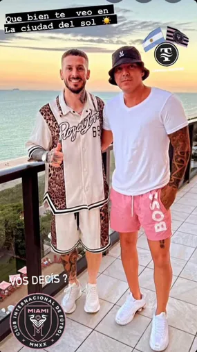 cachito_miami_beach en instagram junto a Benedetto
