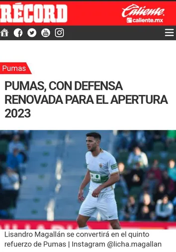 Diario Récord de México.