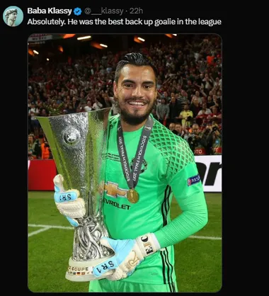 Los hinchas de Manchester United recuerdan a Sergio Romero.
