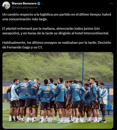 La nueva decisión de Gago en Boca. (Captura)
