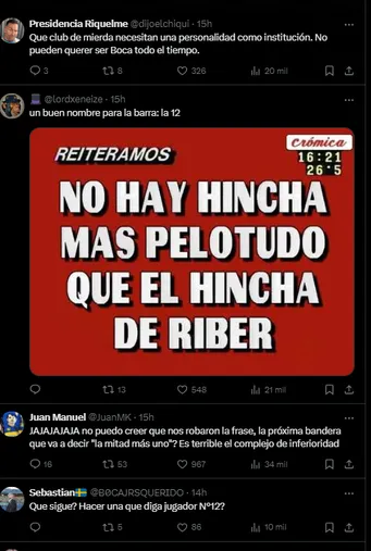 El enojo de los hinchas de Boca.