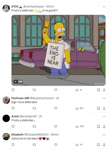 La reacción de los hinchas de Inter Miami (X/Twitter)