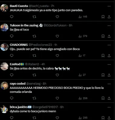 Los hinchas de Boca enloquecieron con la frase de Dybala.
