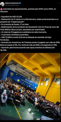 La asamblea de Boca.