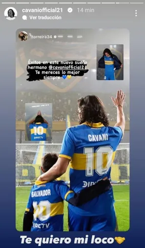 El mensaje de Torreira para Cavani.