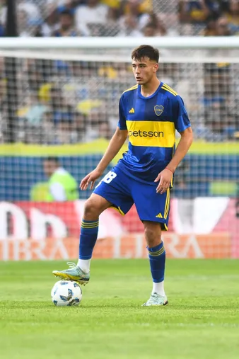 Aaron Anselmino en Boca. (Getty)
