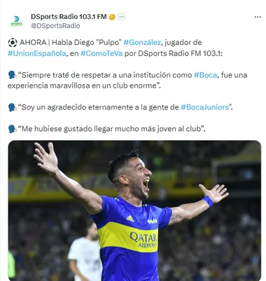 El Pulpo habló de su paso por Boca.