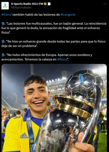 Habló el representante de Langoni.