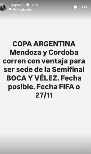 Boca y Vélez se enfrentarán en la semifinal.
