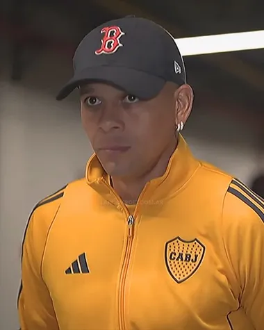 Marcos Rojo en el Monumental antes del Superclásico 