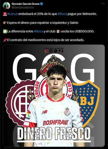 Boca negocia por Belmonte.