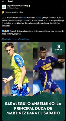 La duda de Diego Martínez para el Superclásico.