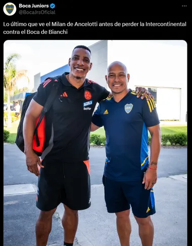 La broma de Boca en Twitter. (Captura)