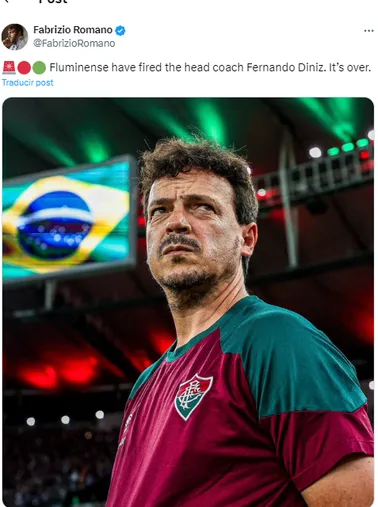 Diniz, despedido.