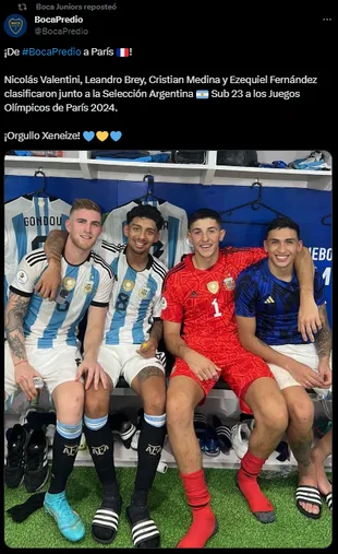 El posteo de Boca. (Captura)