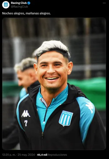 La indirecta de Racing para Benedetto.