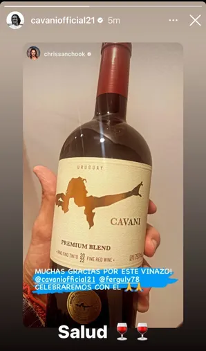 La historia de Cristian Sancho para Edinson Cavani.