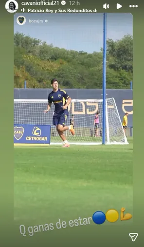 La historia de Cavani en redes. (Captura)
