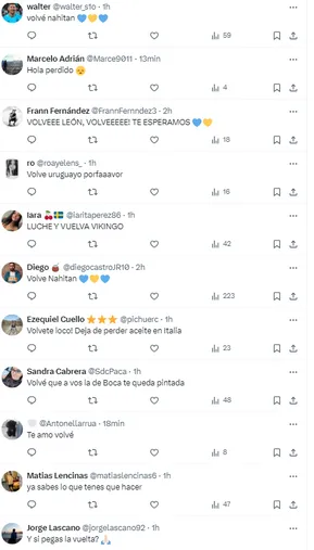 Los hinchas pidieron la vuelta de Nández
