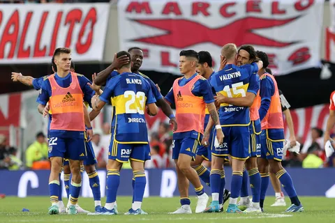 Boca en el Superclásico contra River