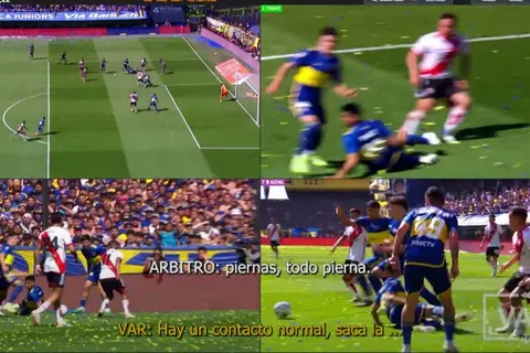 Oficial: el audio del VAR durante el primer gol de River frente a Boca