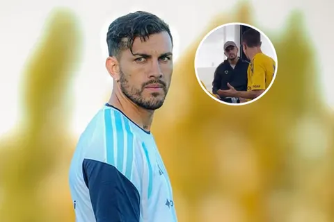 Leandro Paredes no se olvida de Boca, se juntó con Merentiel y Bareiro y visitó el predio