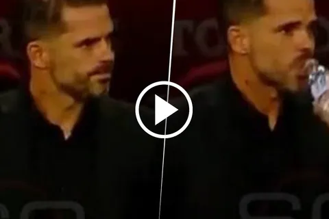 La reacción de Fernando Gago al gol de Riestra