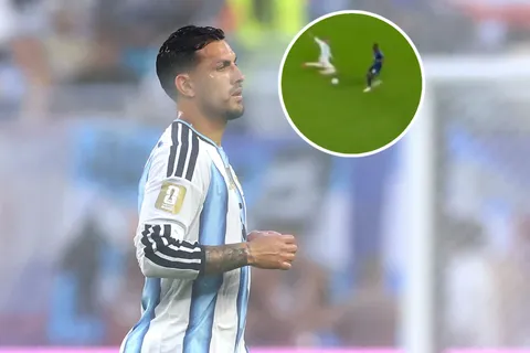 Paredes figura: el video de su entrega total en los minutos finales para el triunfo de Argentina