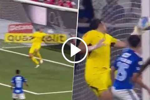 La atajada de Cássio en Cruzeiro vs. Botafogo