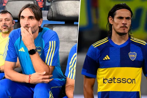 Diego Martínez llenó de elogios a Edinson Cavani y explicó cómo desea que juegue Boca