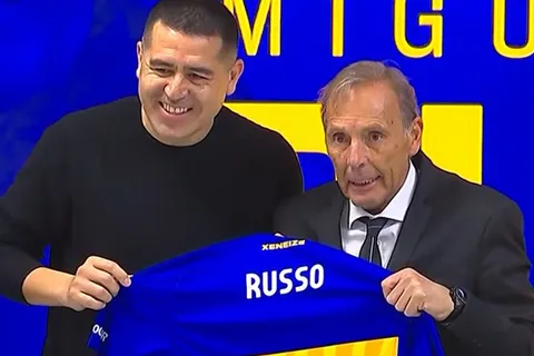 Riquelme presentó a Miguel Russo y explicó qué tiene el DT y le faltó a Gago