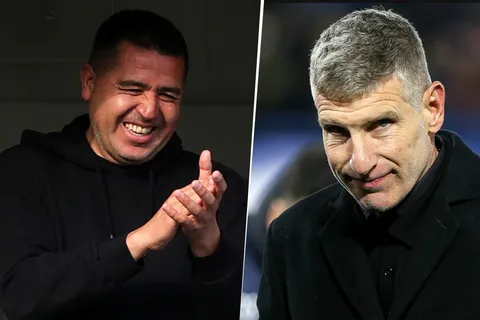 Juan Román Riquelme y Martín Palermo