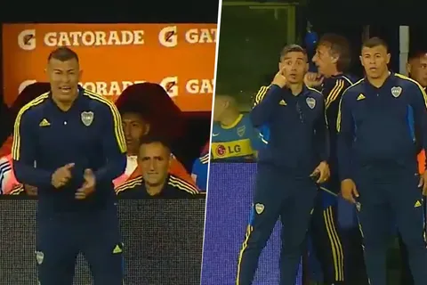 VIDEO | Lo siguió de cerca todo el partido: Almirón y sus indicaciones a un jugador de Boca