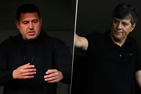 Juan Román Riquelme y Mario Pergolini