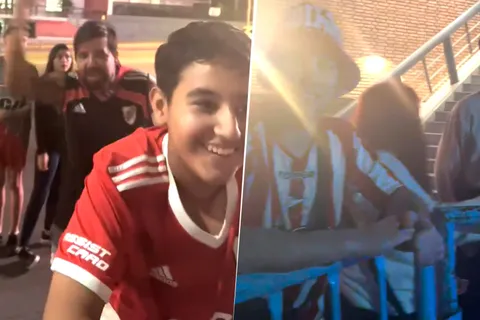VIDEO | Se cargan solos: hinchas de River aparecieron en el hotel de Estudiantes y fueron motivo de burla