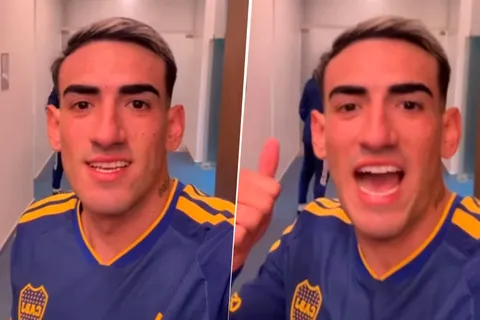 El saludo de Di Lollo a los hinchas. 