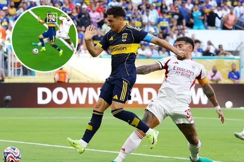 El nuevo video del primer gol de Boca que pone en duda a Merentiel como el autor del tanto