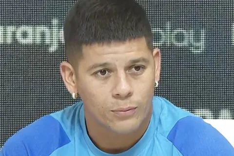 Marcos Rojo reaccionó ante el palito para Boca de un periodista de River
