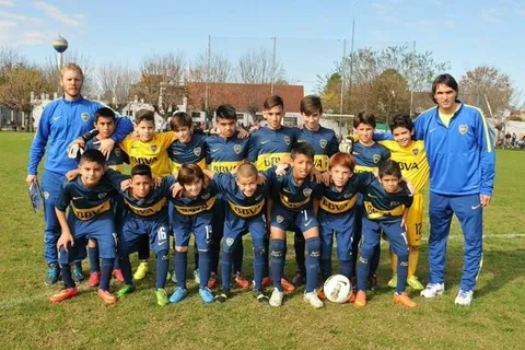 Diego Martínez en las inferiores de Boca