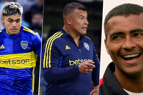 Zeballos, Almirón y Romário