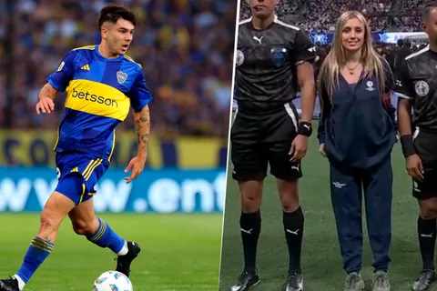 Lucas Blondel subió una historia sobre la aparición de Morena Beltrán en Argentina vs. Canadá