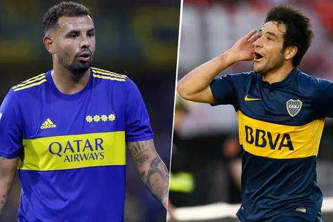 Edwin Cardona y Nicolás Lodeiro en Boca