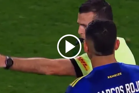VIDEO | El gesto de Marcos Rojo al árbitro que hizo reír a todos los hinchas de Boca