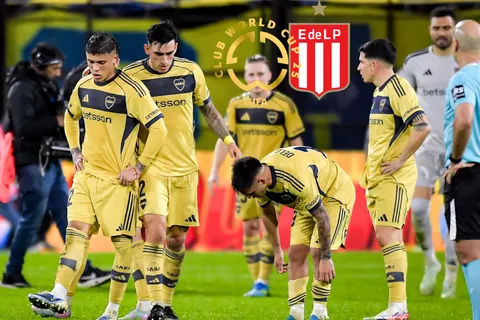 Los jugadores de Boca, cabizbajos por perder terreno en el Mundial de Clubes 2029 y Estudiantes gana terreno.