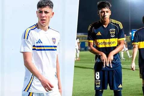 El Vasco mira de cerca a dos juveniles de Boca Predio.