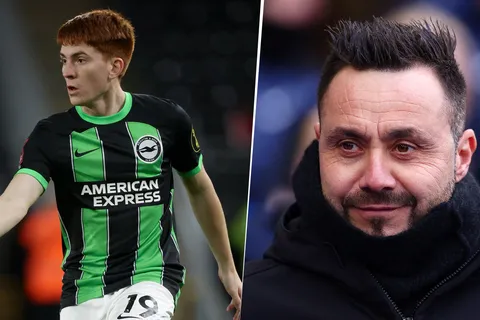 Valentín Barco y Roberto de Zerbi en Brighton