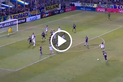 El golazo de Lautaro Blanco para abrir Boca vs. Paranaense en el amistoso disputado en Salta