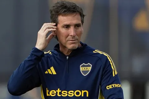 ¿Está definido? Claudio Úbeda probó un equipo en la última práctica de Boca antes de Talleres