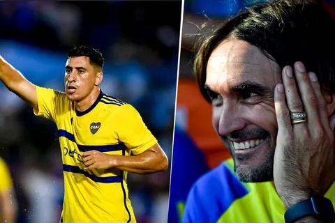 Miguel Merentiel y Diego Martínez en Boca