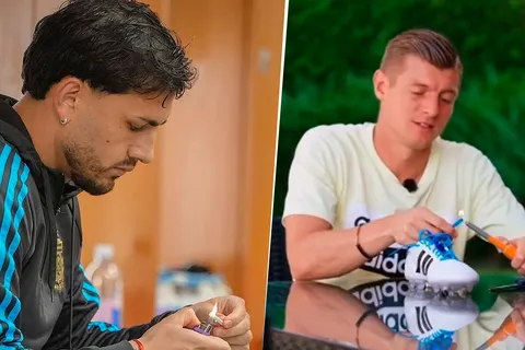 Se lo copió a Toni Kroos: revelaron por qué Paredes quema los cordones de sus botines